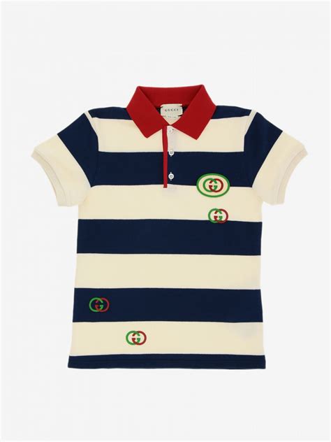 gucci junior polo cotone pique manica lunga|GUCCI Logo.